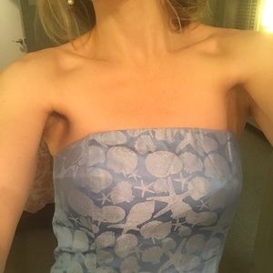 Vineyard Vines Strapless Bustier Top